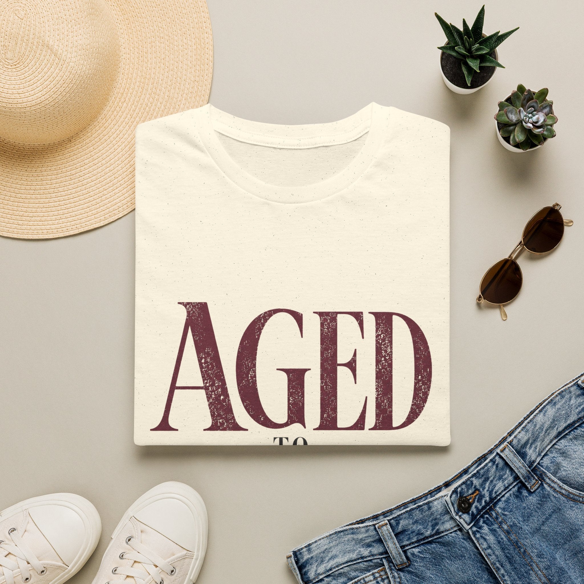 Aged to Perfection - Text - T-Shirt